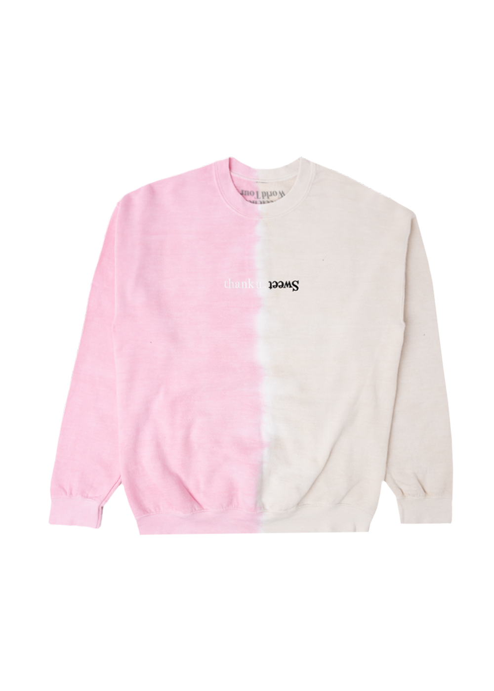 Ariana Grande Merch - sweetener split-color crewneck