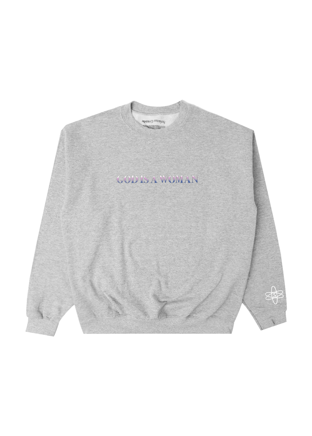 Ariana Grande Merch - god is a woman puff print crewneck