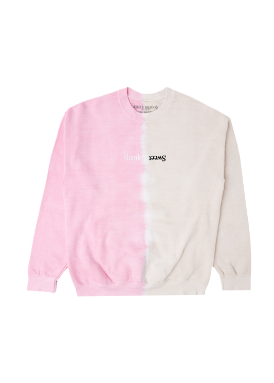 Ariana Grande Merch -  sweetener split-color crewneck